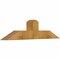 Ekena Millwork Portland Rough Sawn Timber Gable Bracket, Western Red Cedar, 36"W x 9"H x 4"D x 4"F, 6/12 Pitch GBW036X09X0404POR00RWR - alternate 5